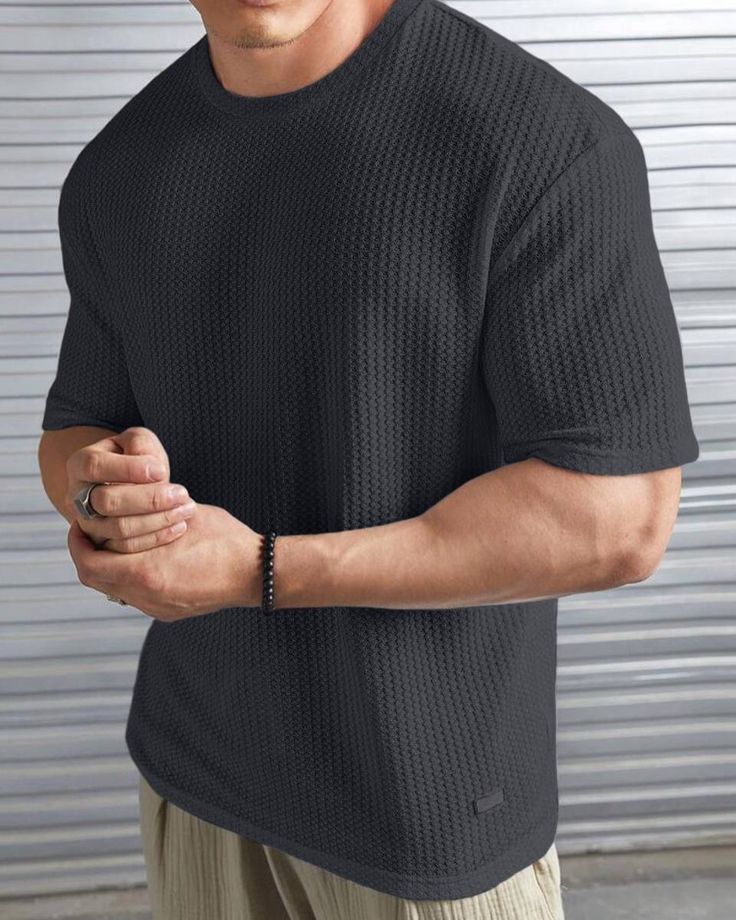 POLOS WAFFLE CUELLO REDONDO.💥🔥✅