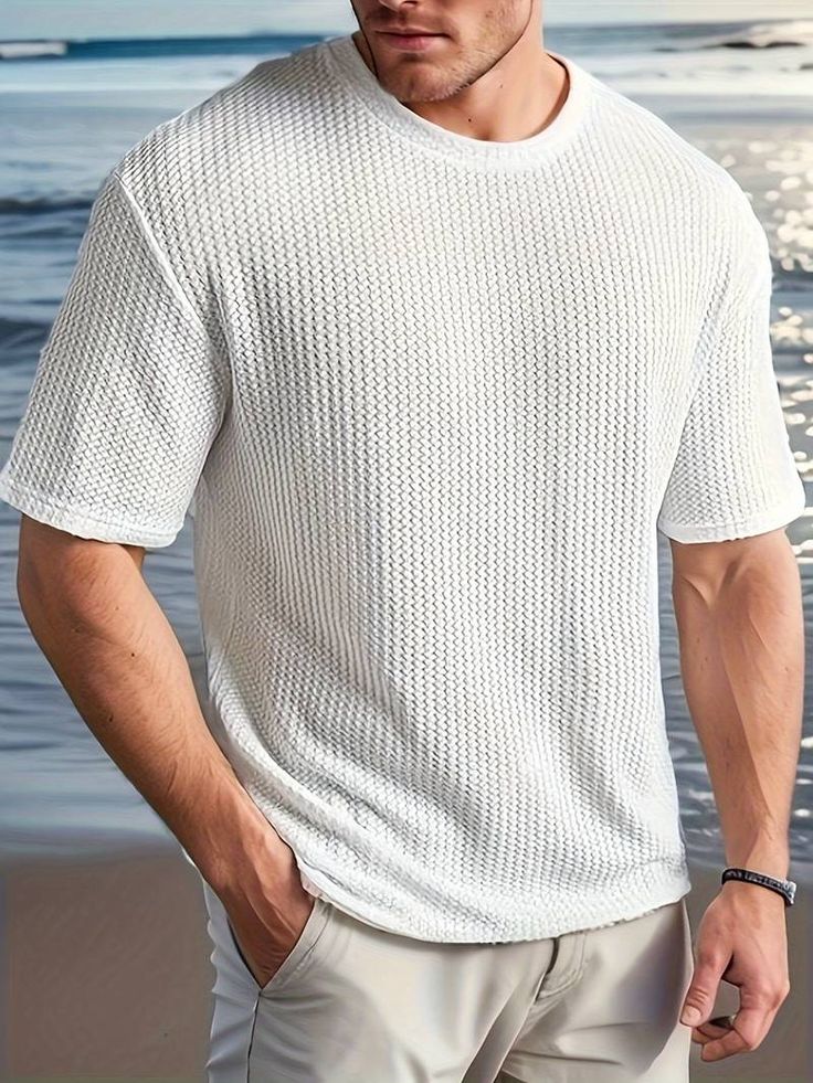 POLOS WAFFLE CUELLO REDONDO.💥🔥✅