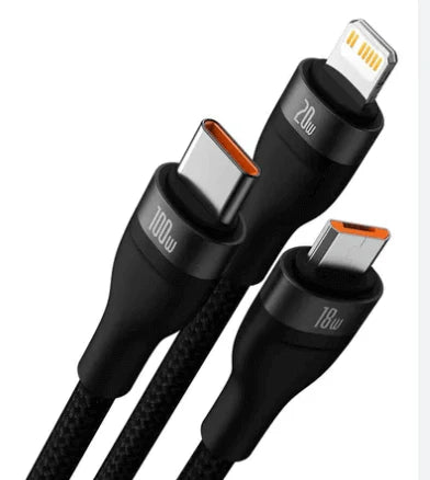 CABLE 3 EN 1 : TIPO C, IPHONE Y V8....! 🕘🎁💥💦