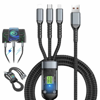 CABLE 3 EN 1 : TIPO C, IPHONE Y V8....! 🕘🎁💥💦